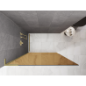 Mexen Kioto L Walk-in Shower Screen 100 x 200 cm, Bronze, Brushed Gold - 800-100-103-55-32