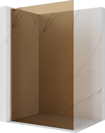 Mexen Kioto L Walk-in Shower Wall 70 x 200 cm, Brown, Rose Gold - 800-070-103-60-32