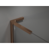 Mexen Kioto L Walk-in Shower Wall 70 x 200 cm, Brown, Rose Gold - 800-070-103-60-32