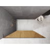 Mexen Kioto L Walk-in Shower Screen 80 x 200 cm, Brown, Brushed Copper - 800-080-103-65-32