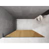 Mexen Kioto L Walk-in Shower Wall 80 x 200 cm, Brown, Brushed Gun Gray - 800-080-103-66-32