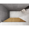 Mexen Kioto L Walk-in Shower Wall 80 x 200 cm, Bronze, Gun Metal - 800-080-103-95-32