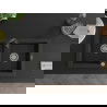 Mexen Mario 2-compartment granite sink with a kitchen mixer tap Telma, Black - 6504-77-670200-70