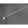Mexen Kioto freestanding shower wall 130 x 200 cm, bronze 8 mm, brushed nickel - 800-130-002-97-32