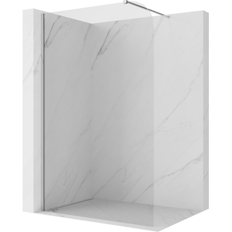 Mexen Kioto-P Walk-in Shower Wall 100 x 200 cm, Transparent 8 mm, Chrome - 800-100-101-01-00-P