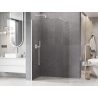 Mexen Kioto-P Walk-in Shower Wall 70 x 200 cm, Transparent 8 mm, White - 800-070-101-20-00-P