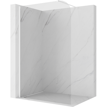 Mexen Kioto-P Walk-in Shower Screen 80 x 200 cm, Transparent 8 mm, White - 800-080-101-20-00-P