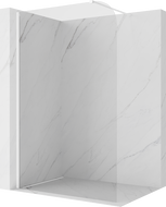 Mexen Kioto-P Walk-in Shower Screen 80 x 200 cm, Transparent 8 mm, White - 800-080-101-20-00-P