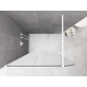 Mexen Kioto-P Walk-in Shower Wall 100 x 200 cm, Transparent 8 mm, White - 800-100-101-20-00-P