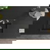 Mexen Milo 1-compartment granite sink with kitchen mixer tap Telma, Black/Silver - 6505-73-670200-00