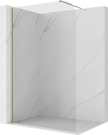 Mexen Kioto-P Walk-in Shower Screen 80 x 200 cm, Transparent 8 mm, Gold - 800-080-101-50-00-P