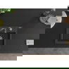 Mexen Milo 1-compartment granite sink with kitchen mixer tap Telma, Spotted black - 6505-76-670200-76