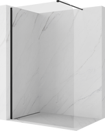 Mexen Kioto-P Walk-in Shower Screen 70 x 200 cm, Transparent 8 mm, Black - 800-070-101-70-00-P