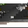 Mexen Milo 1-compartment granite sink with kitchen mixer tap Telma, Black - 6505-77-670200-00
