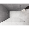 Mexen Kioto-P Walk-in Shower Wall 80 x 200 cm, transparent 8 mm, gun metal - 800-080-101-95-00-P