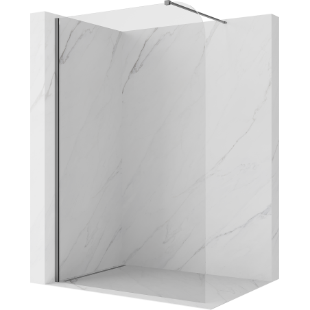 Mexen Kioto-P Walk-in Shower Wall 80 x 200 cm, transparent 8 mm, gun metal - 800-080-101-95-00-P