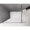 Mexen Kioto-P Shower Screen Walk-in 90 x 200 cm, transparent 8 mm, gun metal - 800-090-101-95-00-P