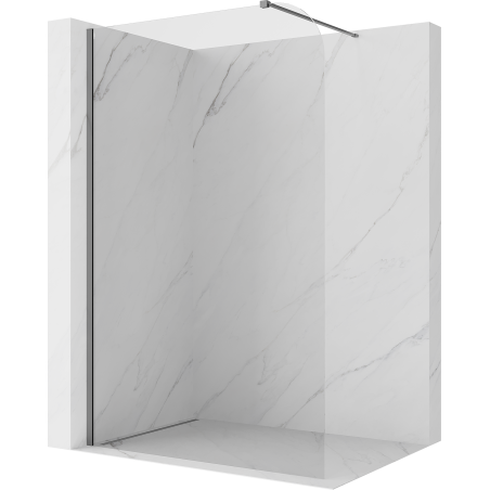 Mexen Kioto-P Walk-in shower wall 110 x 200 cm, transparent 8 mm, gun metal - 800-110-101-95-00-P