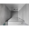 Mexen Mist-B swing shower doors 75 cm, transparent, brushed gun gray - 8A2-075-000-66-00