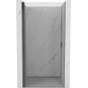 Mexen Mist-B swing shower doors 75 cm, transparent, brushed gun gray - 8A2-075-000-66-00
