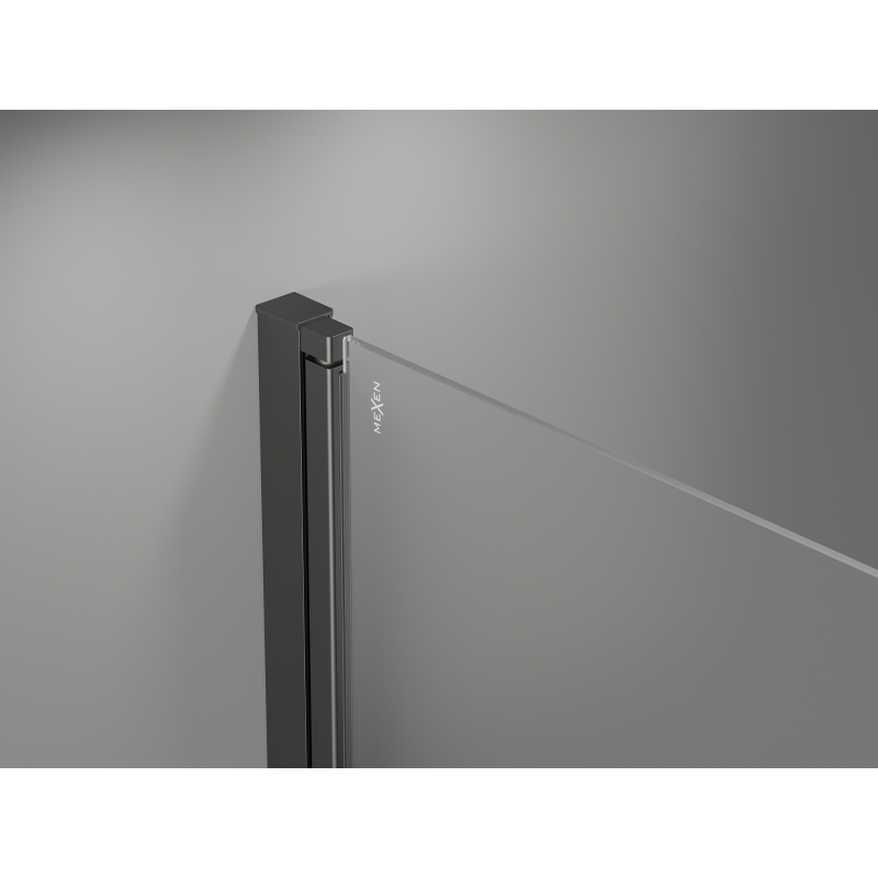 Mexen Mist-B shower doors 80 cm, transparent, gun metal - 8A2-080-000-95-00