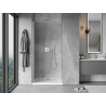 Mexen Mist-B 75 cm Hinged Shower Door, Transparent, Brushed Nickel - 8A2-075-000-97-00