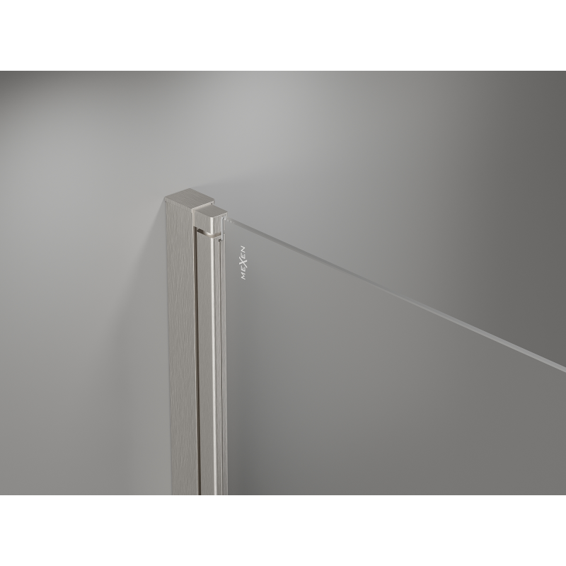 Mexen Mist-B tilting shower door 90 cm, transparent, brushed nickel - 8A2-090-000-97-00