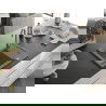 Mexen Enzo 1-compartment granite sink with a drip tray and kitchen mixer tap Telma, Grey - 6506-71-670200-71