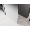 Mexen Kioto L shower wall Walk-in 90 x 200 cm, white ombre 8 mm, black - 800-090-103-70-86