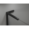Mexen Kioto L shower wall Walk-in 90 x 200 cm, white ombre 8 mm, black - 800-090-103-70-86