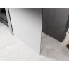 Mexen Kioto L Walk-in Shower Wall 120 x 200 cm, White Ombre 8 mm, Black - 800-120-103-70-86