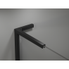 Mexen Kioto L Walk-in Shower Wall 120 x 200 cm, White Ombre 8 mm, Black - 800-120-103-70-86
