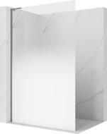 Mexen Kioto L Walk-in Shower Wall 80 x 200 cm, White Ombre 8 mm, Gun Metal - 800-080-103-95-86
