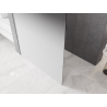 Mexen Kioto L Walk-in Shower Wall 90 x 200 cm, White Ombre 8 mm, Brushed Nickel - 800-090-103-97-86