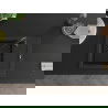 Mexen Enzo 1-compartment granite sink with a drip tray and kitchen mixer tap Telma, Black - 6506-77-670200-70