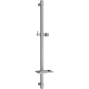 Mexen DQ shower rod with soap dish 80 cm, brushed gun gray - 79381-66