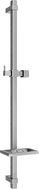 Mexen DQ shower rod with soap dish 80 cm, brushed gun gray - 79381-66