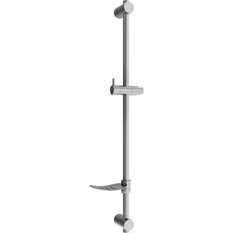 Mexen DF shower rod with soap dish 80 cm, brushed gun gray - 79382-66