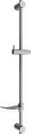 Mexen DF shower rod with soap dish 80 cm, brushed gun gray - 79382-66