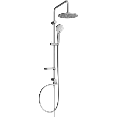 Mexen X40 shower column, brushed gun gray - 7984040091-66