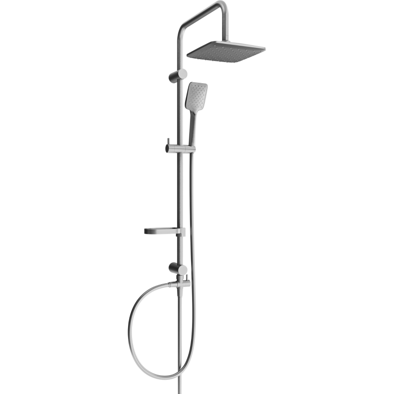 Mexen X62 shower column, brushed gun gray - 798626291-66