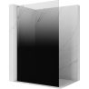 Mexen Kioto L Walk-in Shower Wall 70 x 200 cm, Black Ombre 8 mm, Chrome - 800-070-103-01-76
