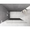 Mexen Kioto L Walk-in Shower Wall 80 x 200 cm, Black Ombre 8 mm, White - 800-080-103-20-76