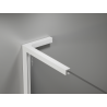 Mexen Kioto L Walk-in Shower Screen 90 x 200 cm, Black Ombre 8 mm, White - 800-090-103-20-76