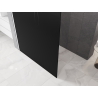 Mexen Kioto L Walk-in Shower Screen 90 x 200 cm, Black Ombre 8 mm, White - 800-090-103-20-76