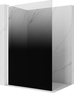 Mexen Kioto L Walk-in Shower Screen 90 x 200 cm, Black Ombre 8 mm, White - 800-090-103-20-76