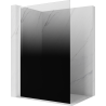 Mexen Kioto L Walk-in Shower Wall 120 x 200 cm, Black Ombre 8 mm, White - 800-120-103-20-76