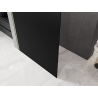 Mexen Kioto L Walk-in Shower Wall 80 x 200 cm, Black Ombre 8 mm, Brushed Gold - 800-080-103-55-76