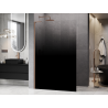 Mexen Kioto L Walk-in Shower Wall 80 x 200 cm, Black Ombre 8 mm, Brushed Copper - 800-080-103-65-76