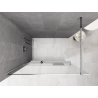Mexen Kioto+ shower wall with shelf Walk-in 100 x 200 cm, white ombre 8 mm, chrome - 800-100-121-01-86